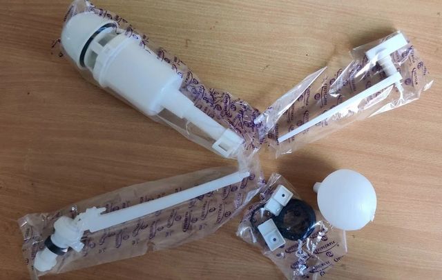 PVC Glossy White Flush Tank Syphon Kit Color White Material PVC Kit ...