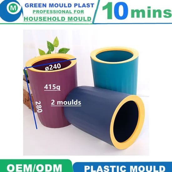 Secondhand Plastic Injection Dustbin Moulds with Different Design - Image 5
