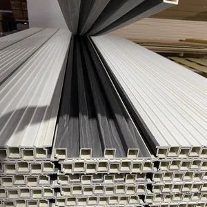 2026 Indoor Decorative PVC Wall Plastic WPC Fluted Fence Cladding Wall ...