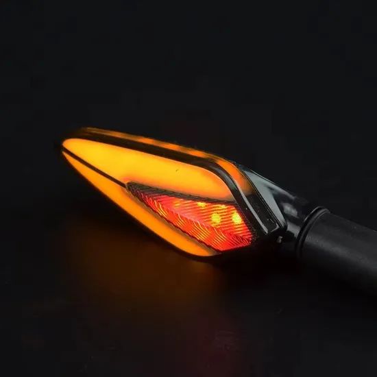 Universal PVC Motorcycle Turn Signals LED Light Flowing Water Flashing Indicator Blinker 12V Daytime Running Lamp - Image 2