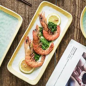 Round Japanese Dinnerware Home Restaurant Dinner Wedding Plate Set - Image 6
