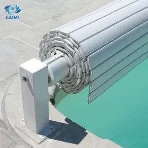 Above Ground Pool Cover System Automatic Rigid Slatted Pool Cover - Image 3