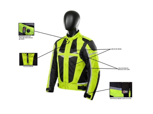 BPOWER(BP-271J) AirMesh Pro Motorbike Riding Jacket with Breathable Mesh Design for Cool Comfort and Ultimate Protection Wear Pro - Image 2