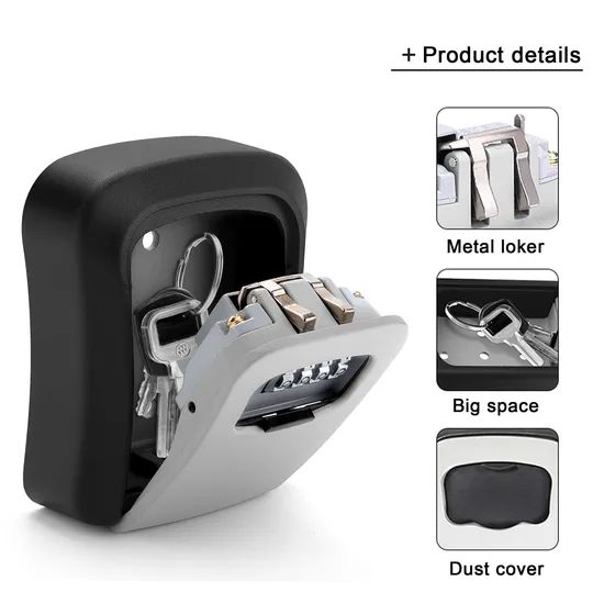 Wall Mounted Car Key Safe Security Key Lock Box Home Storage Key Lock Box for Outdoor Key Box Safes - Image 4