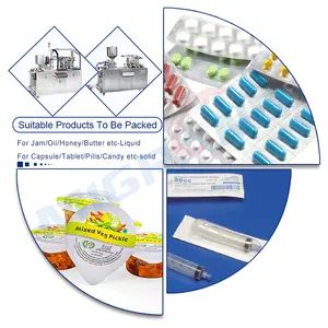 Automatic Pharmaceutical Capsule Tablet Alu Alu Double Aluminum Foil ...