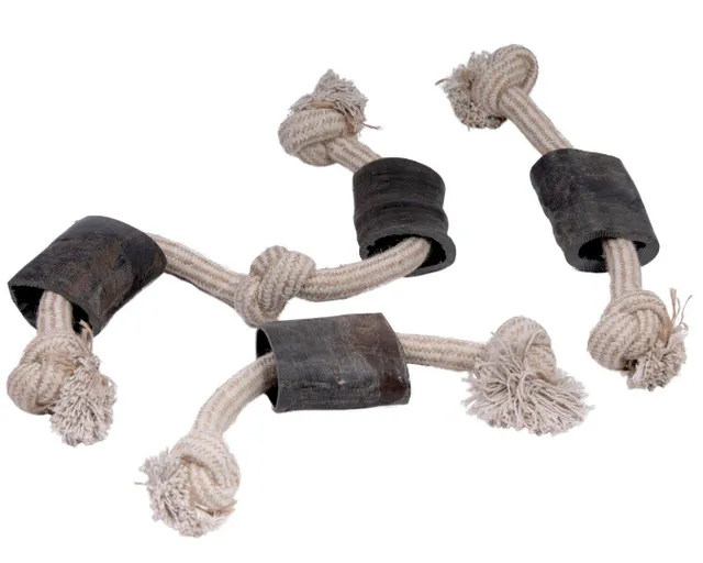 Dog Toys- made of Buffalo horn and cotton Rope - Image 3