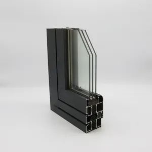 Custom Doors Windows 6063/6061 90Series T3-T8 Powder Coating Silver 1Y CE ISO SGS GH - Image 3