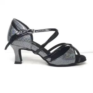Woman Salsa Latin Dance Shoes Origin China Model NO. BL-14 Season All Days Trademark no Logo Shankstrength Hard HS Code 1501963200 - Image 1