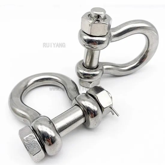 Bow Shackle Stainless Steel Shackle Color Silver Condition New Origin Xinghua HS Code 73182900 Model NO. 2-50mm Trademark - Image 5