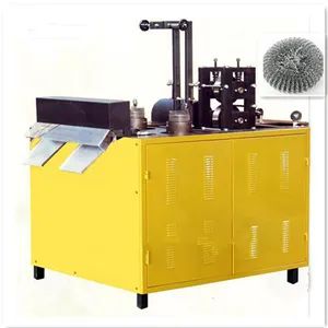 Galvanized Steel Wire Mesh Pot Scourer Making Machine - Image 5