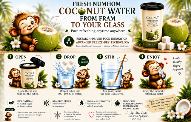 Exclusive Innovative Freeze Dried Coconut Water Cube Hydration Drink From Thailand - Image 5