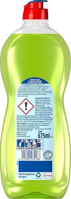 PRIL Original Set 2 x Lime & 2 x Lemon & 2 x Original, Hand Dishwasher Detergent Set with Highest Grease Dissolving Power, for Clean Dishes, Even in Cold Water, 6 x 675 ml - Image 3