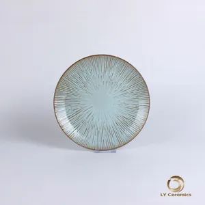 Contemporary 16/24-Piece Embossed Dinner Set for Modern Homes Porcelainware Ceramic Stoneware Kitchenware - Image 3