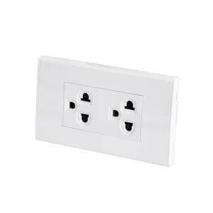 Wall Double 3 Pin Switch Socket Beads with Safety Door Brand Kolani IP Rating IP44 Trademark Kolani HS Code 85366900 Number of Holes - Image 1