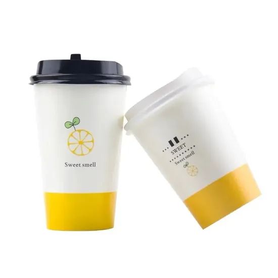 500ml700ml1000ml Custom Logo Tea Cup Design Single Wall Paper Cup Plastic Coffee Paper Cup - Image 6