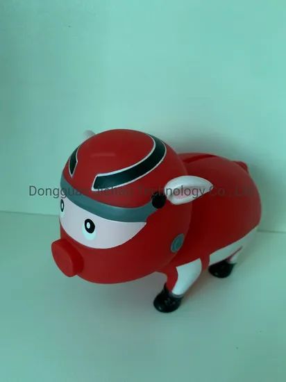 OEM Plastic Toys PVC Vinyl Red Money Coin Bank - Image 6