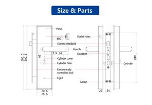 Flexible Remote Control Smart Door Lock Mechatronic 304SS Fail-Secure IP65 12VDC 100000T 15D - Image 3