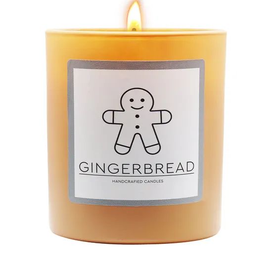 Huaming New Huaming Glass Customized Decorative Christmas Birthday Wedding Gift Jar Wax Candle Gingerbread Man Scented Candles - Image 2