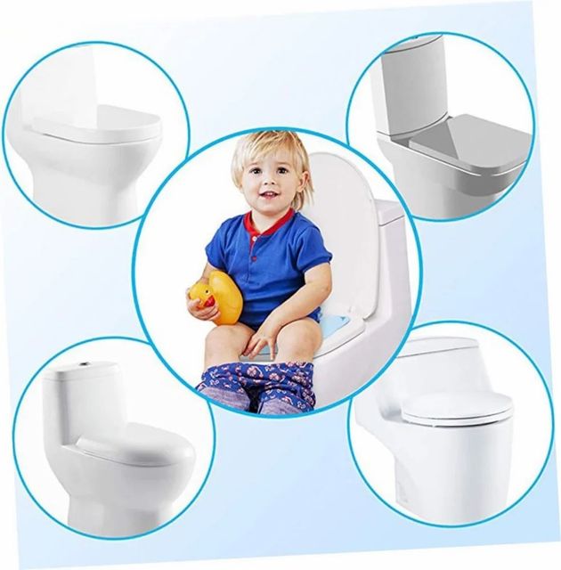 BABY TOILET SEAT FOLDABLE Color Blue Material Pp Texture Sturdy Seat Shape Round Toilet Type Western Warranty No - Image 3