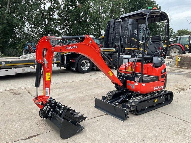 KUBOTA U17-3A + 3 buckets – 1.7T mini excavator - Image 3