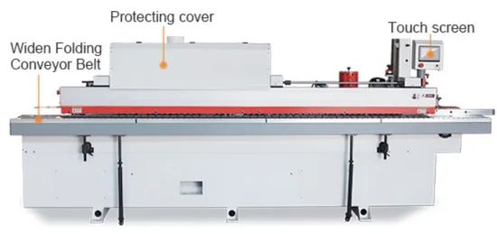 CNC Wood Curve Edge Banding Machine Origin China Weight 1330kg Trademark DLM HS Code 84609090 Certification CE Model NO. - Image 5