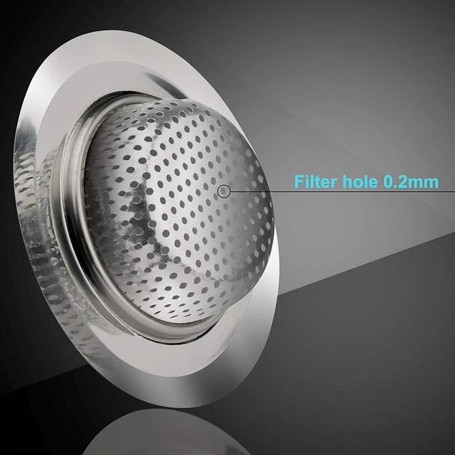 Stainless Steel Kitchen Sink Strainer Shape Round Color Silver Water Flow Free Flow Material Stainless Steel Diameter Full Rim 4 - Image 4