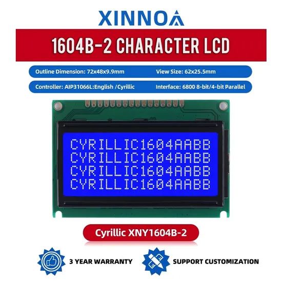 Premium 1604b-2 Blue Character LCD Module for Clear Displays MOQ Low MOQ Type Character Trademark XINNOA Response Time 20ms - Image 1