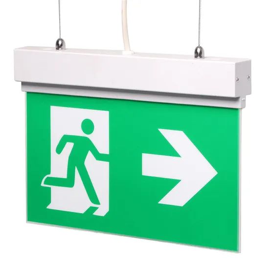 Fire Resistant Battery Backup Emergency Exit Sign Fire Exit Light - Image 4