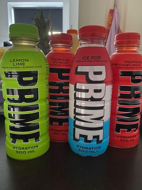 Monster Prime Blue Raspberry Hydration Drink 16.9 Fl oz Low-Fat Dietary Fibre Energy Drink Caffeine Sweet Taste Bottle - Image 4