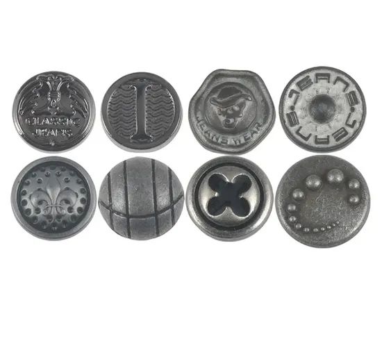 Fashion Custom Logo Engrave Metal Jeans Rivets Press Stud Head Garment Rivet Buttons - Image 5