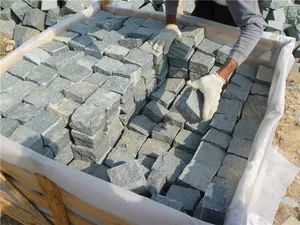 Natural Grey Granite Cobble Cube Paving Stone - Image 6