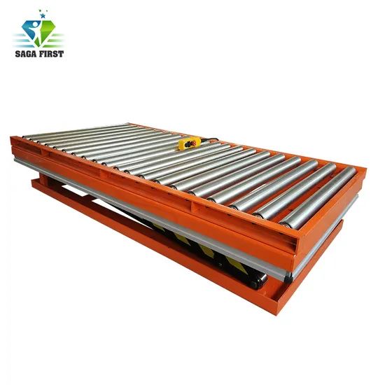 Electric Roller Type Work Lift Table with Scissors Model NO. RS Origin China Moves Stationary Warranty 2 Years HS Code - Image 2