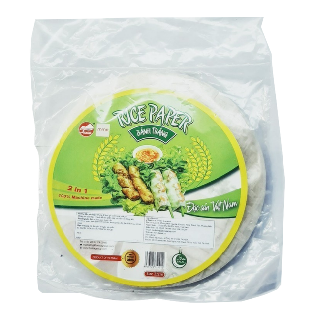 Combo 5 Tay Ninh Tanisa Ultra-thin Rice Paper 200gr Texture Soft Size 22cm Diameter Certifications Iso 22000 Net Weight 200gr Per Pack - Image 2
