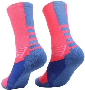Xianghui Running Breathable Compression Custom Logo Terry Sport Crew Socks for Men - Image 5
