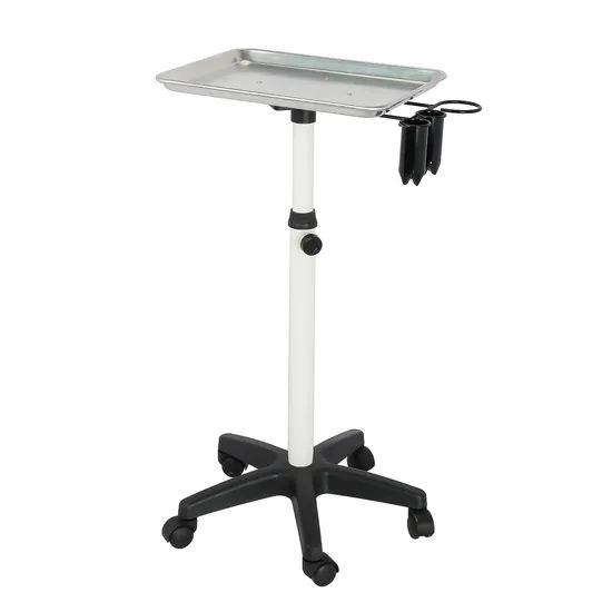 Salon Aluminum Trolley Instrument Tray Utility Cart Color White Origin China Condition New Model NO. BCT-012 HS Code 8716800000 - Image 1