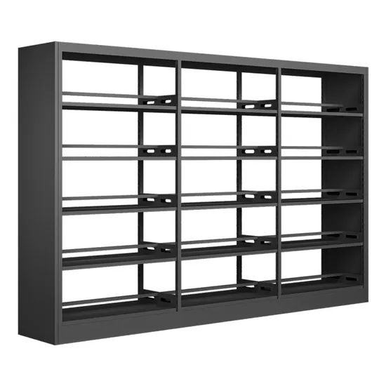 Double Faced Book Rack Steel Bookcases Modern Metal Storage Cabinet Bookshelf Custom Home Office Library Book Shelf - Image 4