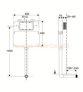 Built-in Water Tank OEM/ODM Yes Color White Origin China Model Bos-L17 Style European Trademark BOSTANA Specification - Image 5