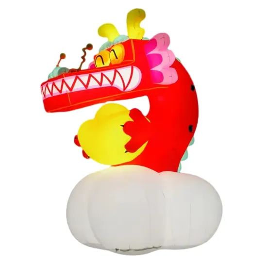 Customized Giant Spring Festival Inflatable Cartoon Red Dragon Mascot Inflatable Dragon Year Mascot - Image 1