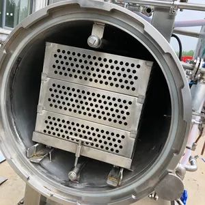 Cheap Casual Foods New Automatic Horizontal Autoclave Pasteurizer PLC Pump Microwave Retort Motor Steam Sterilizer - Image 5