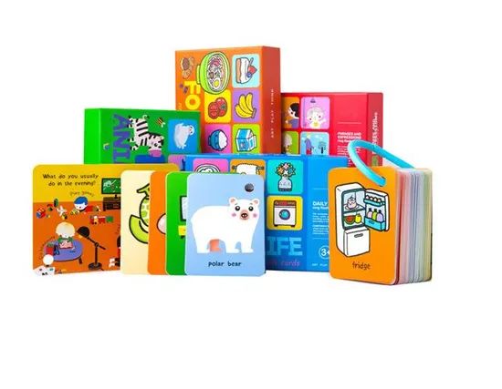 Colorful English Word Learning Early Education Cognitive Card Flash Card Playing Card - Image 2