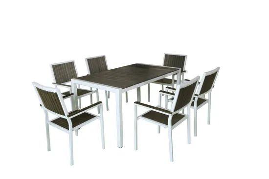 Outdoor Furniture Aluminum Frame Dining Set 4 PCS - Image 5