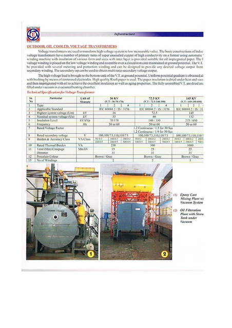 132KV Single Phase Current Transformer Frequency 50 Hz Phase Single Phase Voltage Rating 132kv Primary Current 75 A Winding Material - Image 6