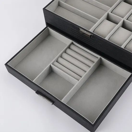 Custom Color Leather Jewelry Carrying Case Watch Jewellery Organizer Box Travel - Image 4