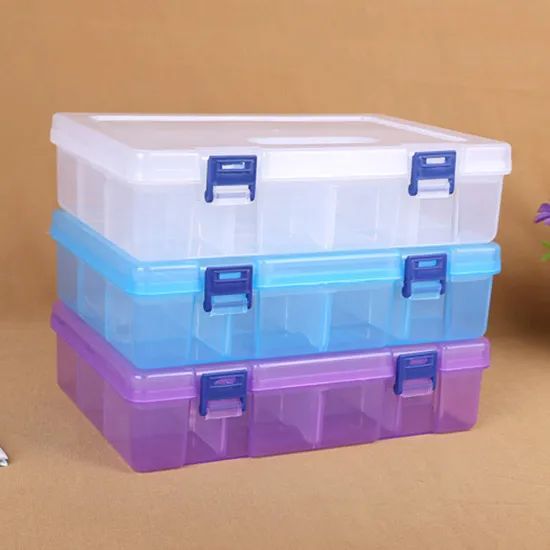 16 Grid Plastic Adjustable Jewelry Organizer Box Storage Container Case - Image 6