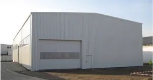Steel Structure Prefab Houses Car Garage Origin China Color Optional Trademark Yuanda Model NO. rcb160 HS Code 9406000090 - Image 1