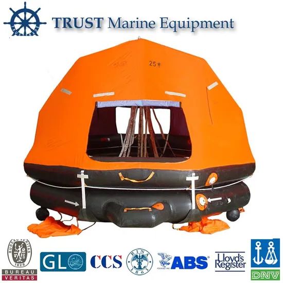 Self-Righting Inflatable Emergency Life Raft Color Orange Type Liferaft ...