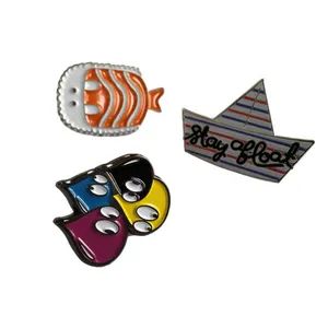Custom Various Styles Metal Enamel Lapel Pin Origin China Plating Gold Material Metal Trademark YiBAO Model NO. YB-020 Type School Badge - Image 3