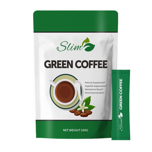 OEM Peach Flavor No Sugar Diet Instant Coffee Slim Green Coffee for Weight Loss Fat Burn Slimming Green Coffee Powder - Image 4