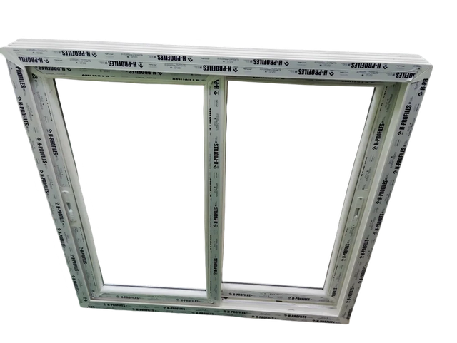 4 Feet UPVC Sliding Windows Frame Color White Height 4 Feet Material UPVC Shape Rectangular Open Style Sliding Frame Material - Image 1