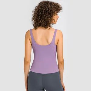 Xsunwing Wholesale Market Sport Suit Apparel Fashion Clothes Womens Workout Crop Tank Tops Sports Gym Wear - Image 4